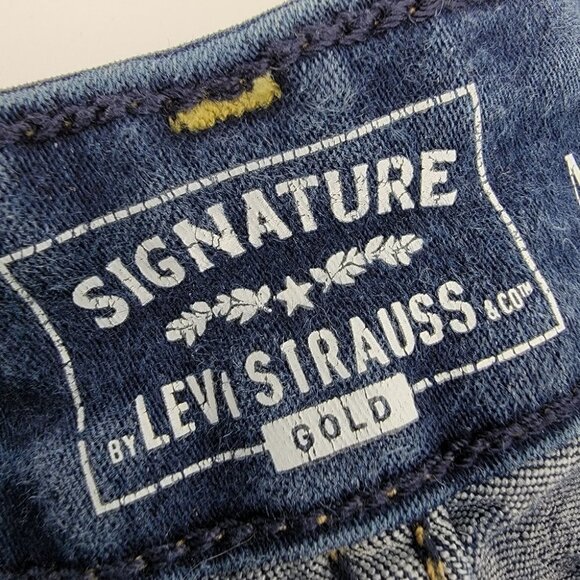 Levi's Women's 14M Mid Rise Skinny Blue Flexible Comfortable Denim Jeans - Picture 6 of 15